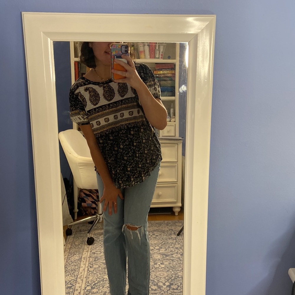 Free People Paisley Top